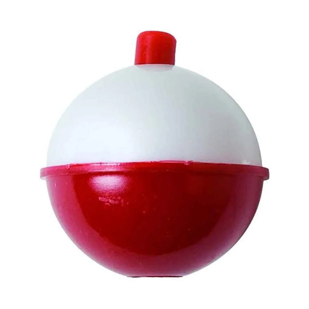 Snap-on Round Bobber - Red/White