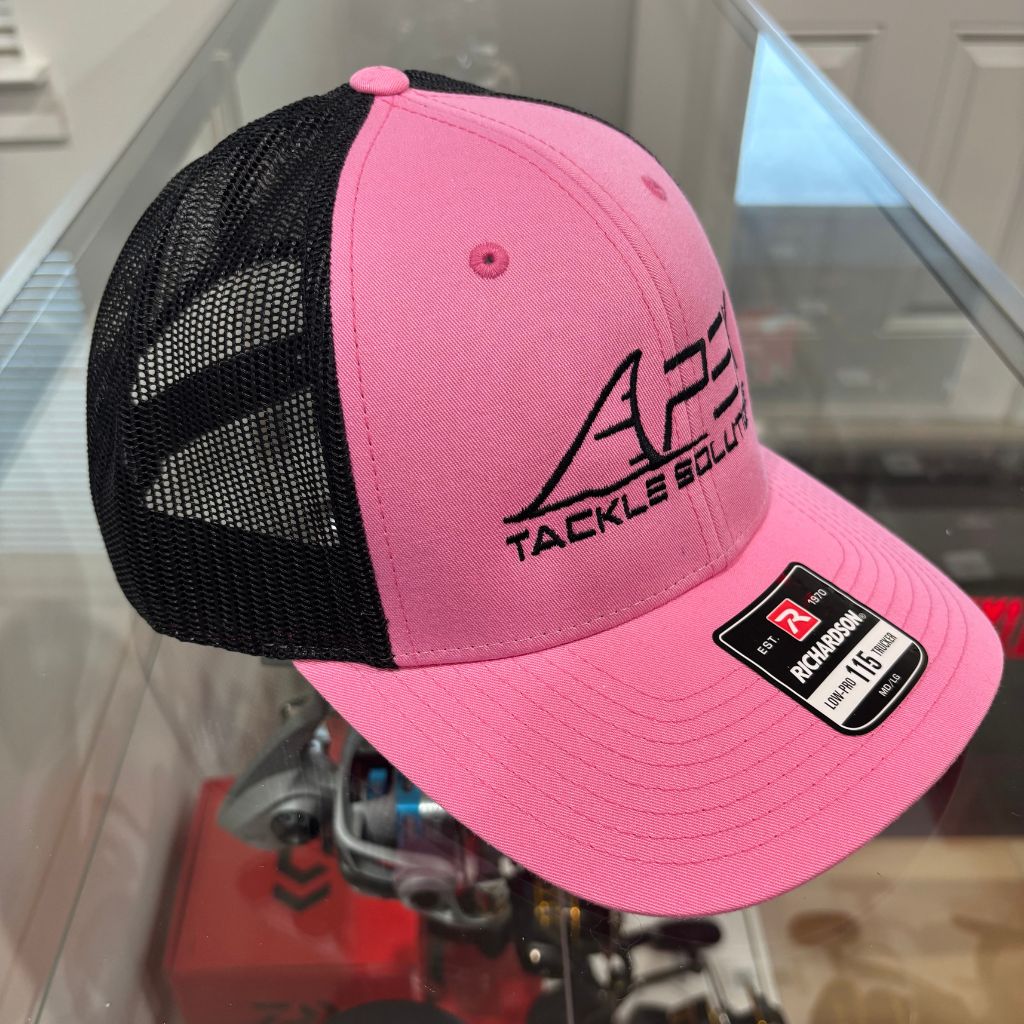 Curved Bill Trucker Hat - Pink/Black