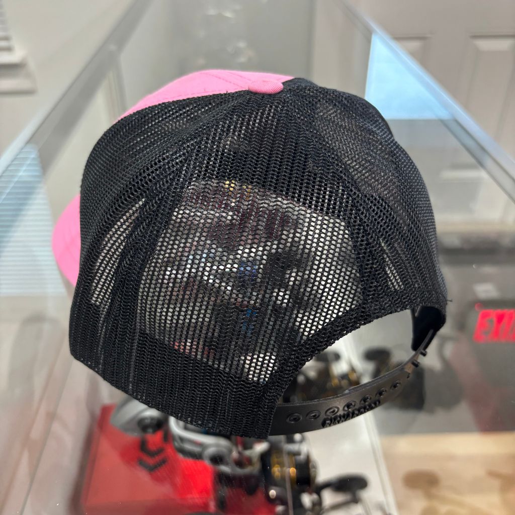 Curved Bill Trucker Hat - Pink/Black