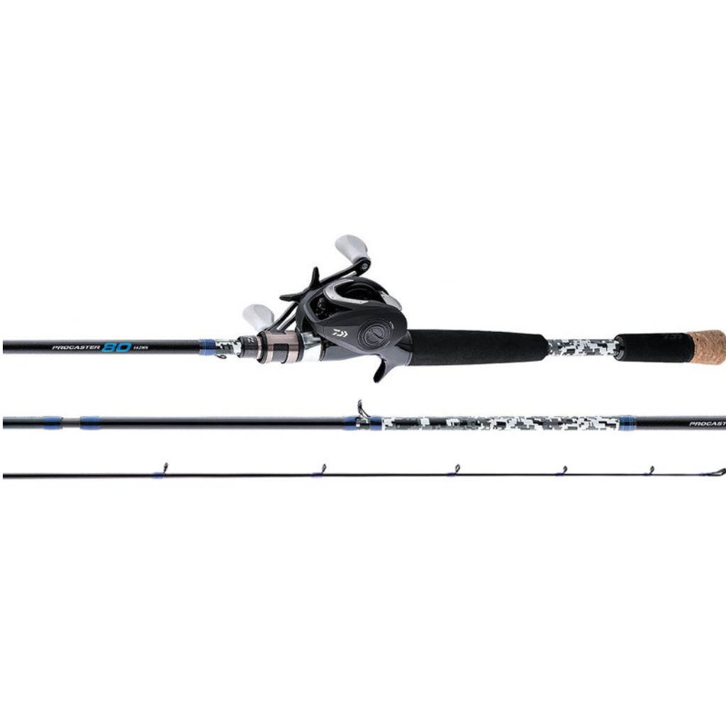 Procaster Baitcast Combo, High Speed, 80 Size