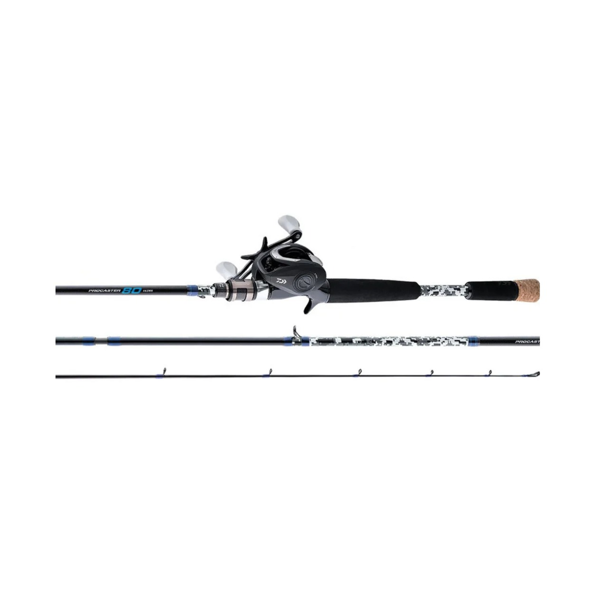 Procaster Baitcast Combo, High Speed, 80 Size