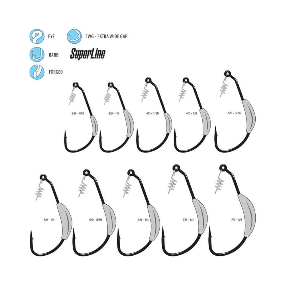 Weighted Superline Spring Lock Hook