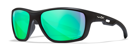 ASPECT - GREEN MIRROR LENS/MATTE BLACK FRAME - POLARIZED