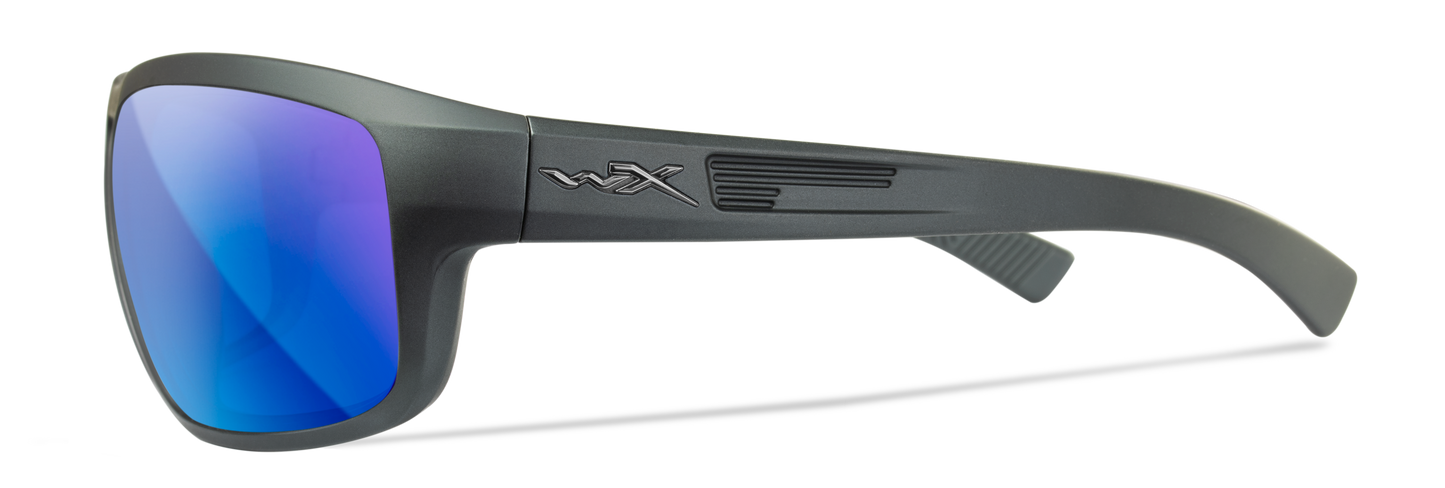 CONTEND - BLUE MIRROR LENS/MATTE GRAPHITE FRAME - POLARIZED