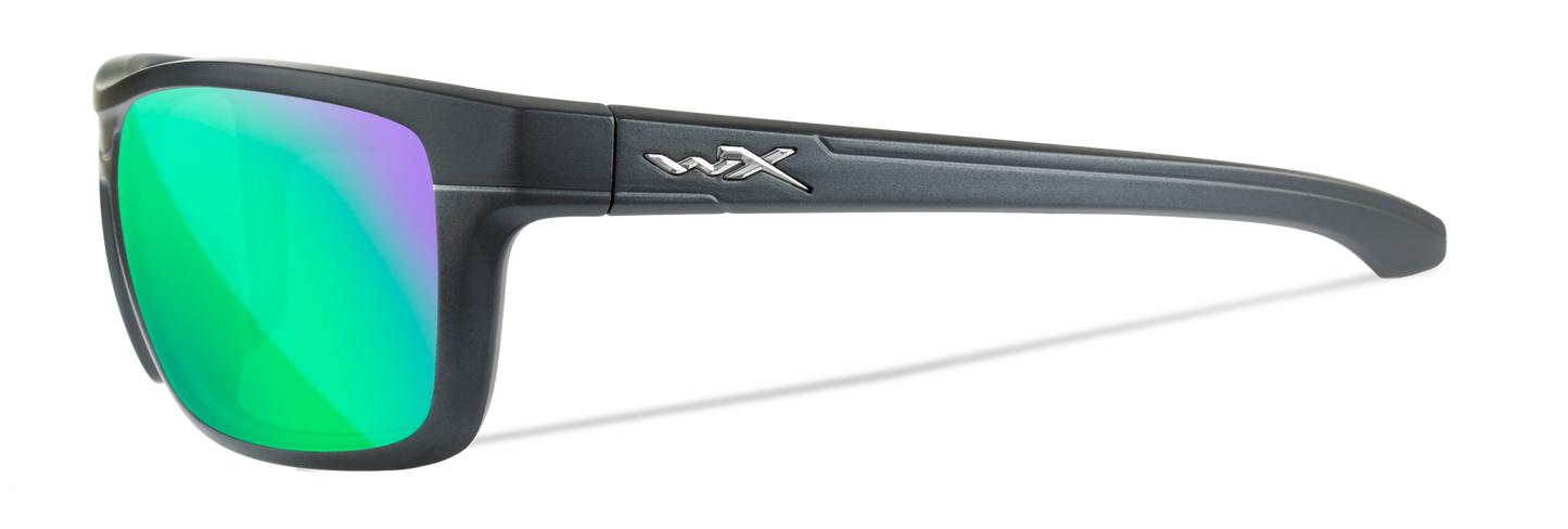 KINGPIN - GREEN MIRROR LENS/MATTE GRAPHITE FRAME - POLARIZED