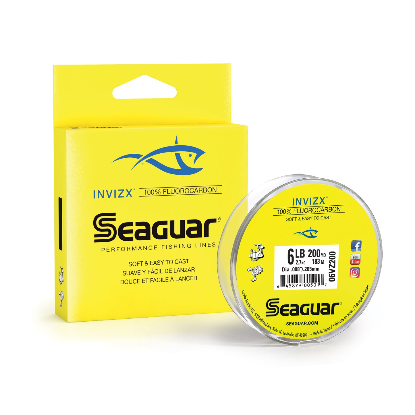 InvizX Fluorocarbon Fishing Line
