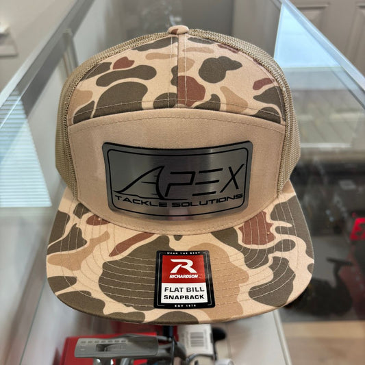 Metal Patch Flat Bill Trucker Hat - Duck Camo