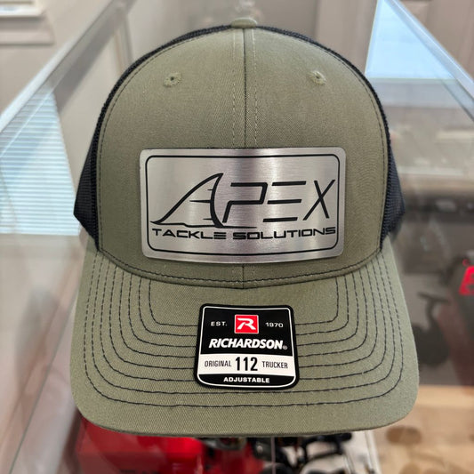 Metal Patch Curved Bill Trucker Hat