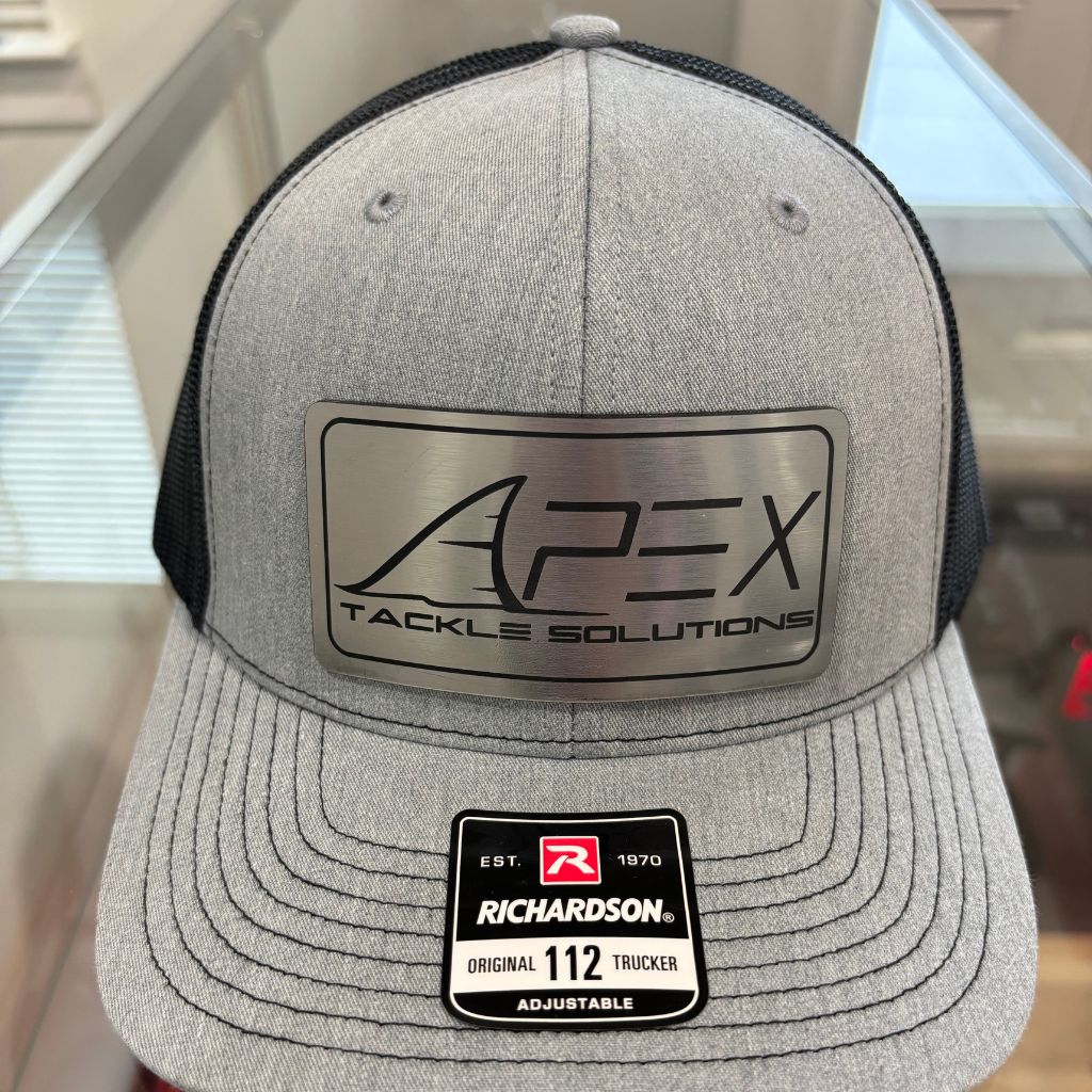 Metal Patch Curved Bill Trucker Hat