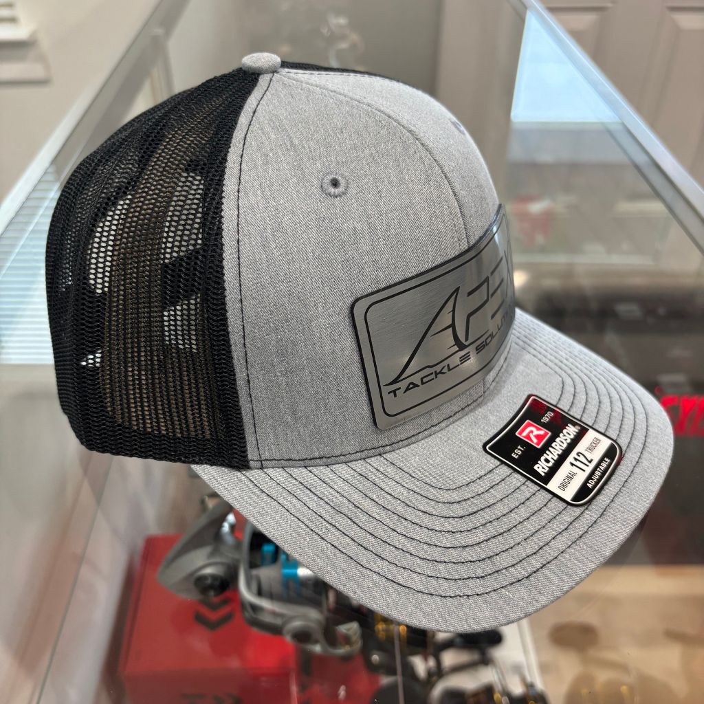 Metal Patch Curved Bill Trucker Hat