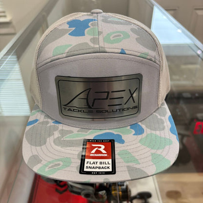 Metal Patch Flat Bill Trucker Hat - Duck Camo