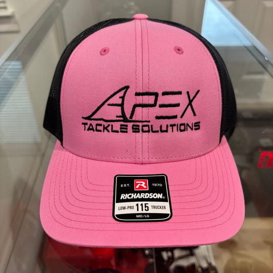 Curved Bill Trucker Hat - Pink/Black