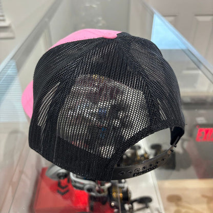 Curved Bill Trucker Hat - Pink/Black