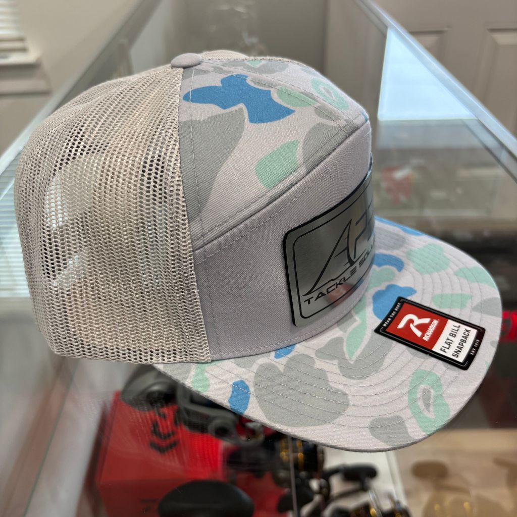 Metal Patch Flat Bill Trucker Hat - Duck Camo