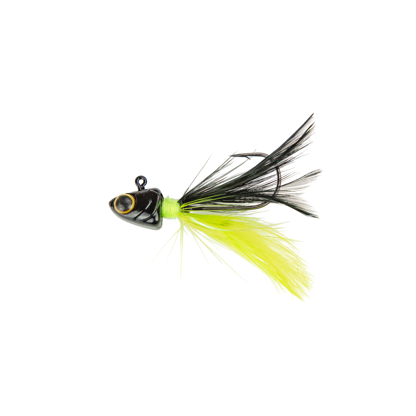 Pluck Hair Jig 1/8oz - Black Neon