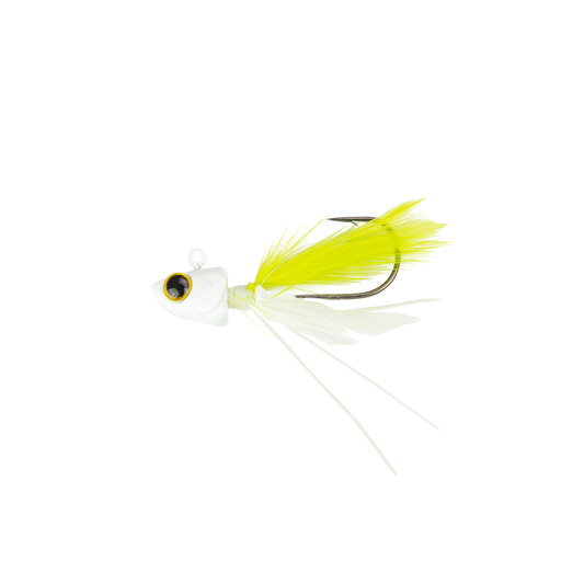 Pluck Hair Jig 1/8oz - Chartreuse Minnow