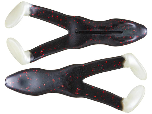 Ribbit Hot Feet Frog - Black Red Flake/White - 3.5"